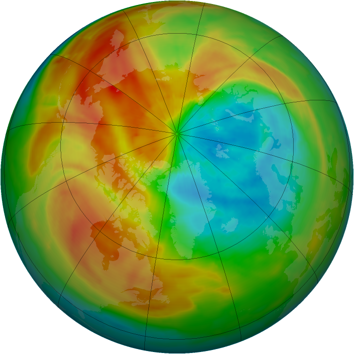 Arctic ozone map for 28 March 2011